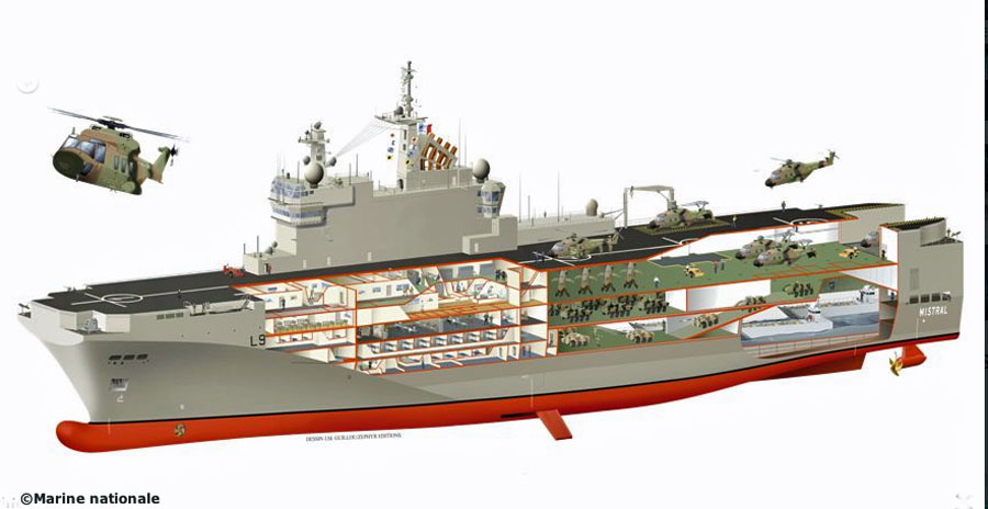 (c) Marine Nationale Porte-hélicoptère amphibie